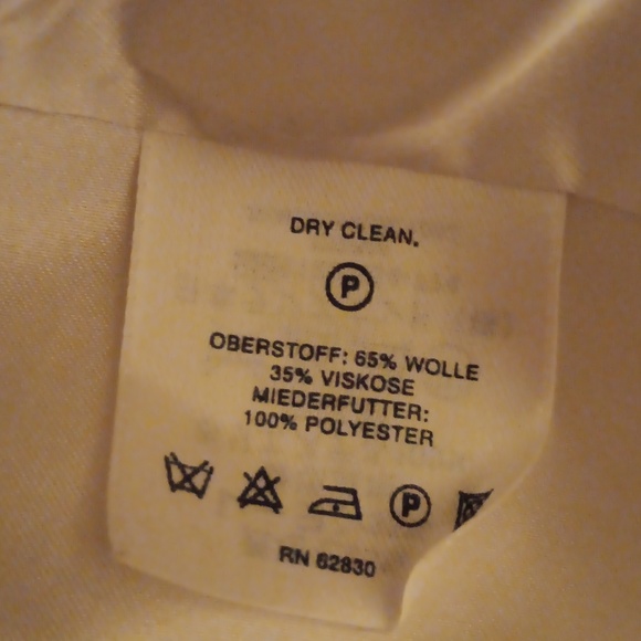 Lands End ivory wool blend blazer NWOT - Picture 6 of 6